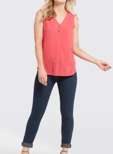 Draper James  Coral Sleeveless Top