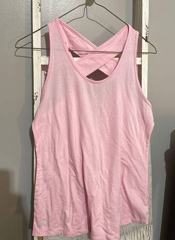 Zelos pink athletic tank top