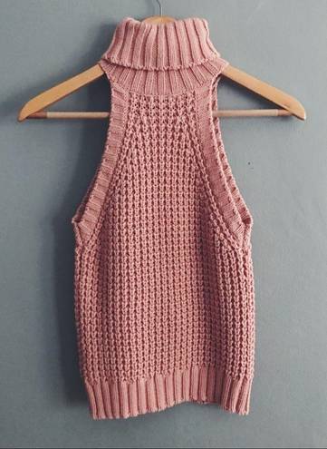 Charlotte Russe Sleeveless Turtleneck Sweater