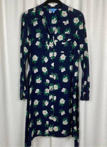 Draper James  Blue Floral Magnolia Shirt Dress Sz.0