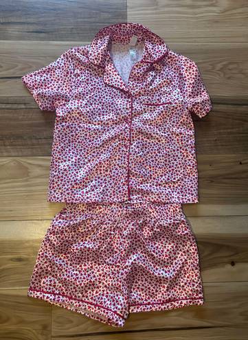 Heart Silk Pajamas