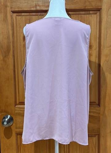 Nine West  Pink Camisole Sleeveless Double Layer Tank Top - Woman’s Size XXL