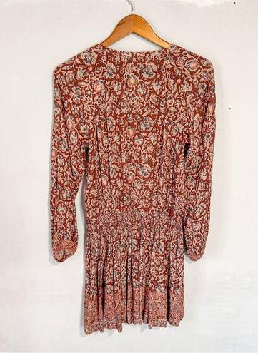 Bordeaux Faherty Montara Dress Merlot  Floral Print