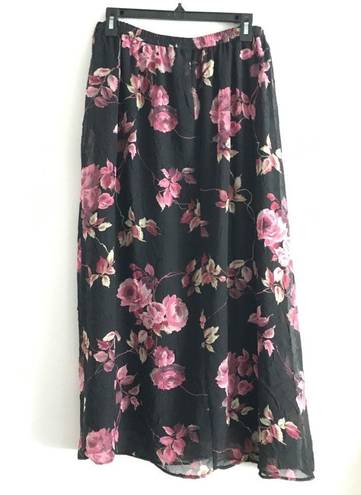 Dress Barn  Floral Flare‎ Skirt Lined Size 14