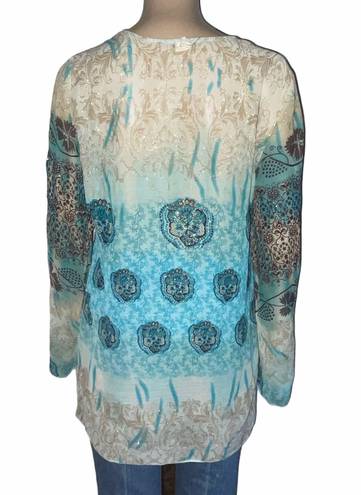 Luna Chix Sparkly Patterned Blouse