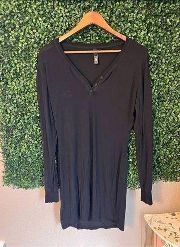 SKIMS  Black Comfy Nightgown Size Large