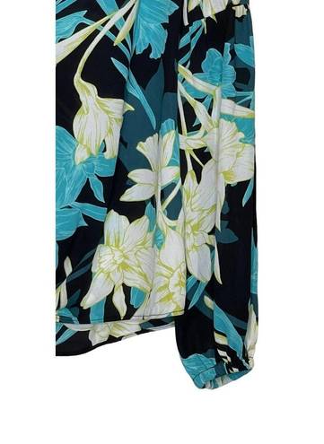 Joseph Ribkoff  Women Blouse Style 212239 Floral Tie-Front V-Neck Long Sleeves 4