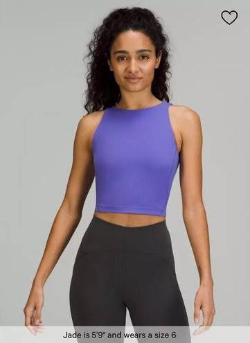 Lululemon NWT  Align High Neck Tank Top Charged Indigo Size 8