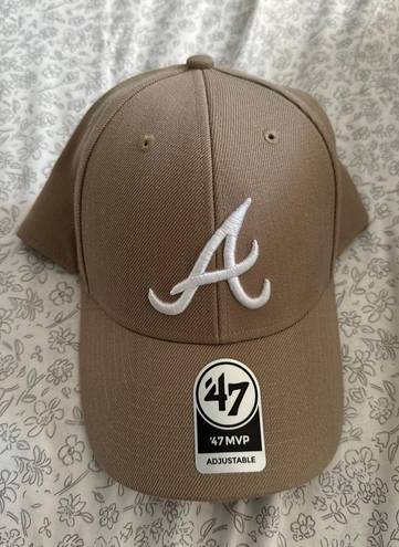 Braves Baseball Hat Tan