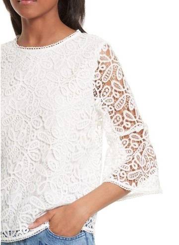 Rebecca Minkoff  Jade Lace Top In White