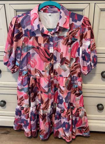 Pink and Purple Dress Size M