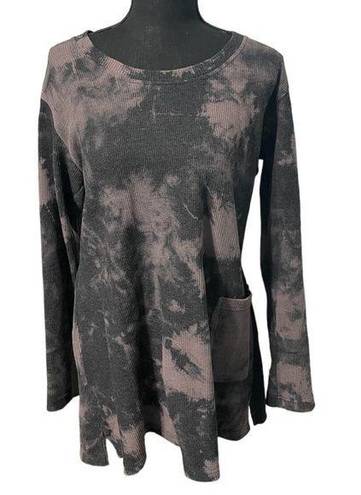 Yeti Yak &  tie dye crewneck tunic sweatshirt