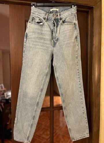 PacSun Button Fly Ultra High Rise Slim Size 24 Ladies Denim Blue Jeans