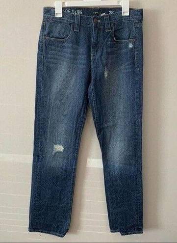 J.Crew  Mid Rise Vintage Slim Distressed Jeans 2009 Y2K Womens Size 28