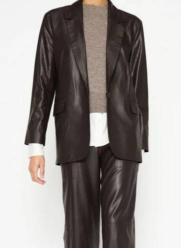 Brochu Walker NEW  The Farley Vegan Leather Blazer in color Timber