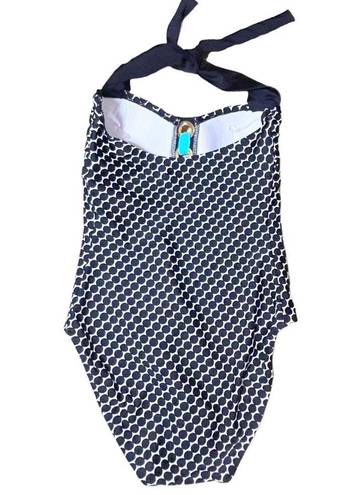 Bleu Rod Beattie NWT  Connect The Dots Black & White Polka Dot Swimsuit Size 6