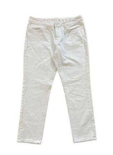 Kate Spade  Broome Street white mid rise straight leg jeans size 29