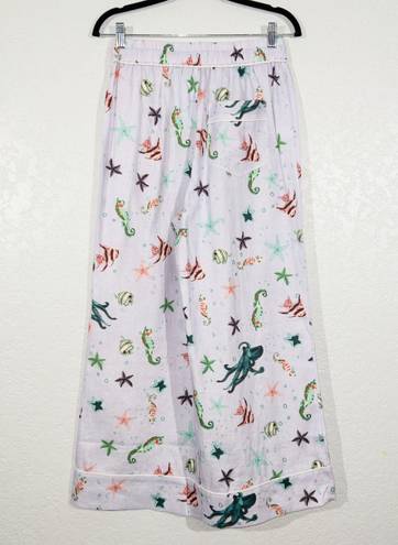 Hill House NWT  Purple The Skylar Pant Sea Creatures Size Small