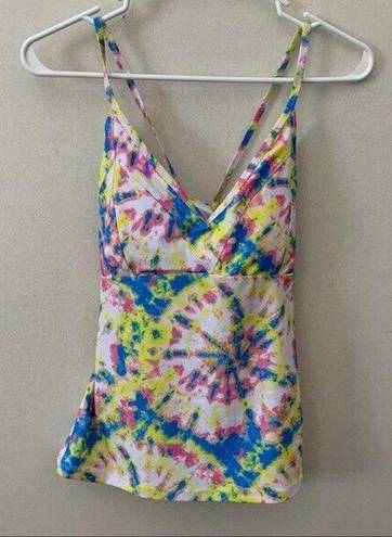 Jessica Simpson NWT  Spritz Tie Dye Tankini Set Womens Size Medium