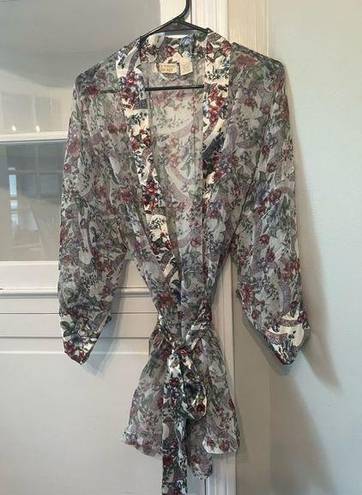 Victoria's Secret Vintage Victoria’s Secret Floral Sheer Robe