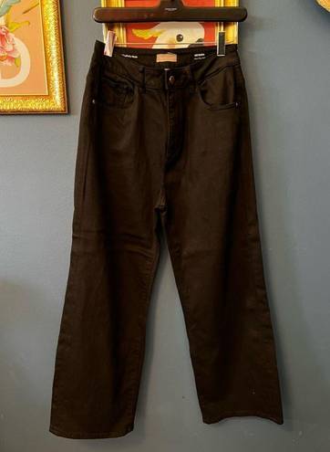 DL1961  Womens Black Button Closure High Rise Pants Size 28