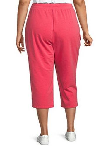St. John’s Bay NWT  Coral French Terry Lounge Capris