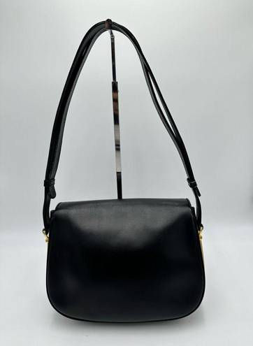 Gucci  Black Leather Shoulder Bag (Vintage)