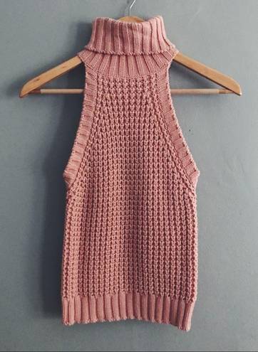 Charlotte Russe Sleeveless Turtleneck Sweater