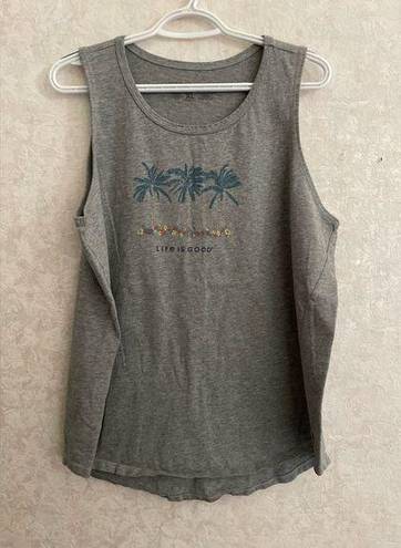 Life is Good  women's extra large gray athletic tank top