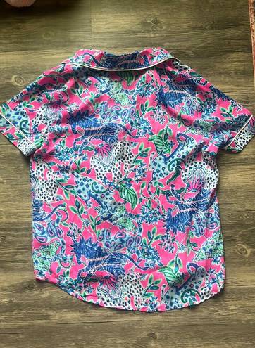 Lilly Pulitzer Colorful Pajama Top