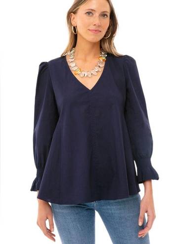 Tuckernuck  Pomander Place Navy Easton Blouse