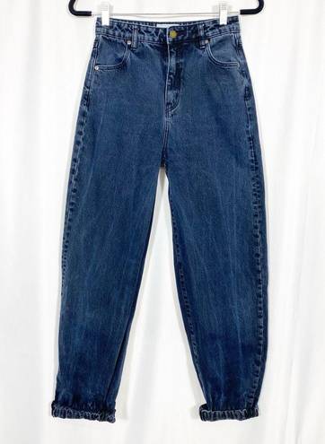 Rolla's Rolla’s Genie Super High Rise 80’s Balloon Leg Jeans: Shadow Black Darkest Blue