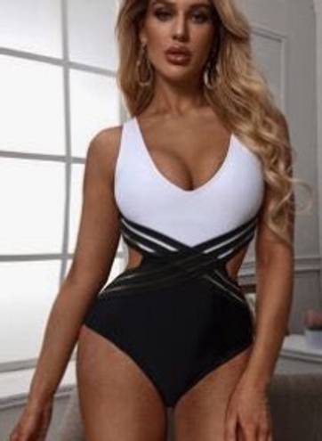 One Piece Sexy Low Back  Swimsuit