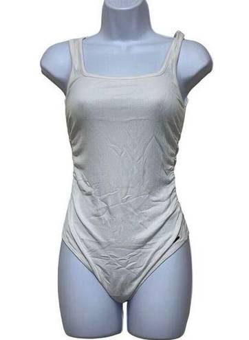 n:philanthropy  Womens Size Medium Prince Tank Bodysuit White Ribbed NWT