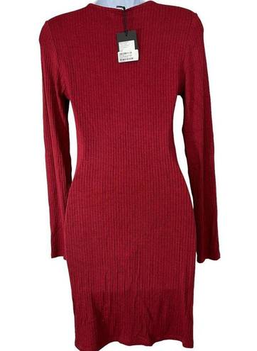 n:philanthropy  NEW Womens SZ S Brinley Dress Bordeaux Red Ruched Bodycon Dress