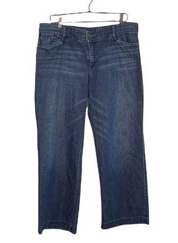 Krass&co Lauren Jeans  / Ralph Lauren Women’s Wide Leg Crop Jeans Size 14