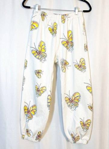 Supreme  Authentic Rare Gonz Butterfly Print Sweatpants Joggers Cotton High Rise