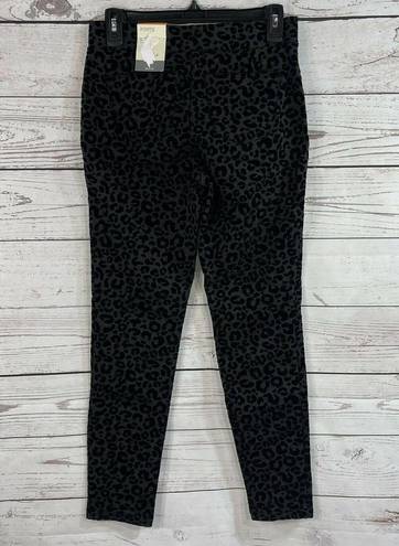 Style & Co  Small Ponte Legging Pants Animal Print Mid-Rise Stretch Rear Pockets