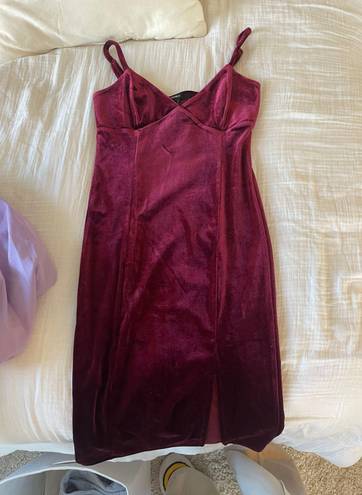 Forever 21 Red Velvet Dress