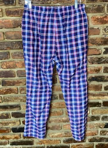 Krass&co Embassy Clothing  Pink Blue Plaid Sleepwear Pajama Pants Women's Size Large