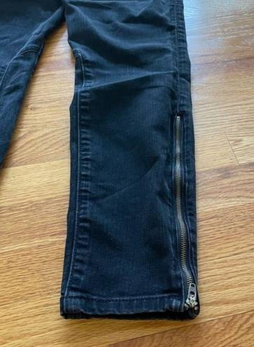 Pilcro and the Letterpress EUC  Serif Moto‎ Zip Pants Skinny black, 27