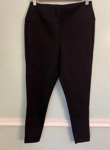 Orvis  Stretch Pants S Women Black Nylon Elastane High Waist Ponte