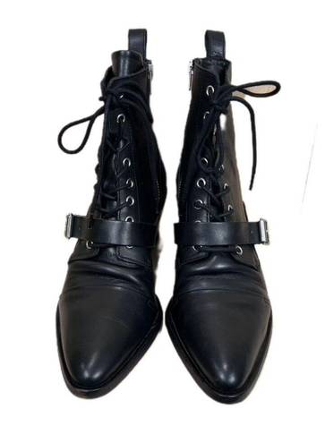 ALLSAINTS  • Black Katy Leather Lace up Boots • Size 40