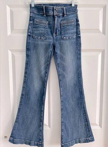 American Eagle Super High Rise Flare Jeans - size 2