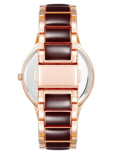 Juicy Couture NWT  Rose Gold & Red Rhinestone Watch