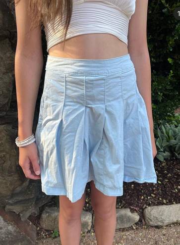 American Eagle Outfitters Pleated Baby Blue Tennis Skirt