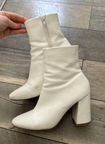 Nasty Gal White Booties