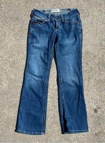 Ariat  Whipstitch Boot Cut Jeans Mid Rise Rainstorm 29R