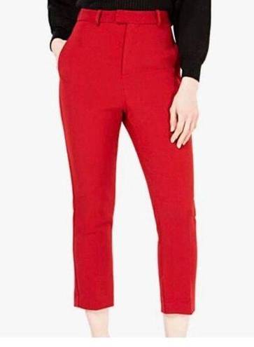 Line and Dot NWT  Rosey Cropped Pants Red sz M