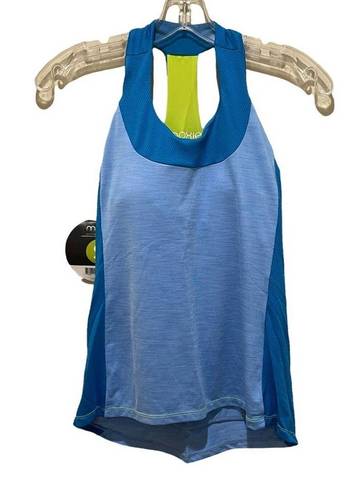 Azure Moxie Cycling T Back Tank Top  Blue Size Small